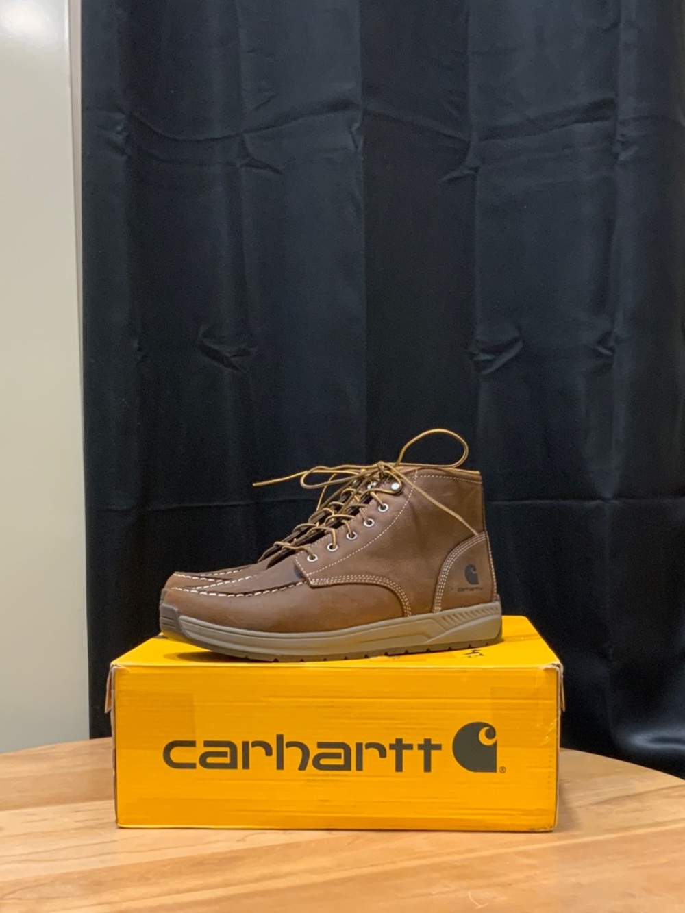 Carhartt Brown Leather Chukka Moc Toe Boot